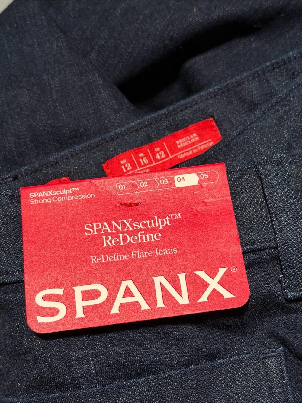 NWT - SPANXshape® Easy Flare Jeans with Patch Pockets Jeans - Size 12 - Picture 5 of 7
